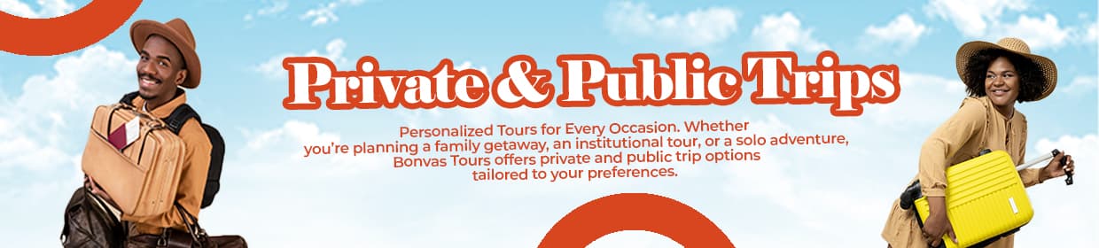 Private and Public Trips banner
